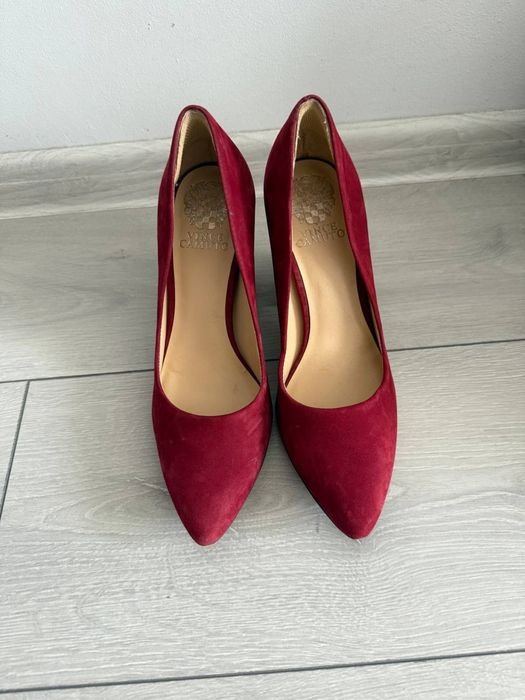 Homme Vince Camuto Talons Bourgogne Suède 38