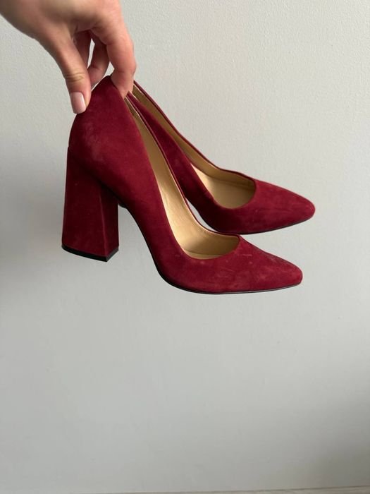 Homme Vince Camuto Talons Bourgogne Suède 38