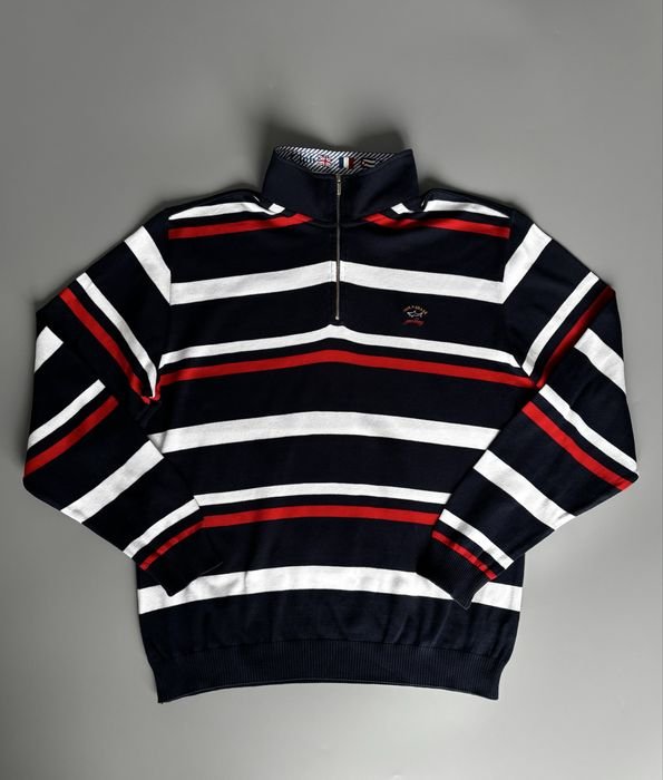 Мужской Paul Shark Джемпер Чёрный Хлопок 42