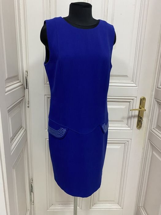 Женская Versace Платье Тёмно-синий XL-L