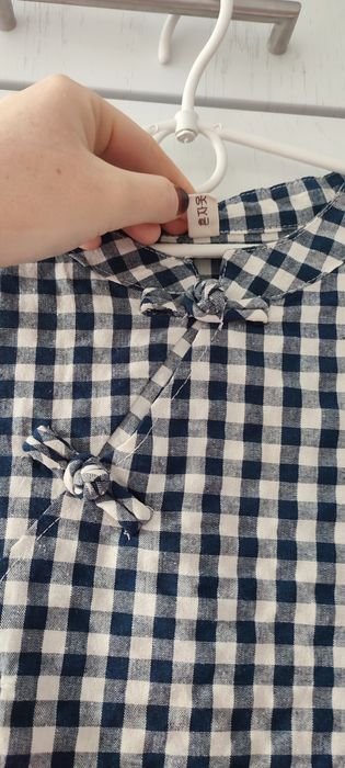 Женское Платье Синее Хлопок