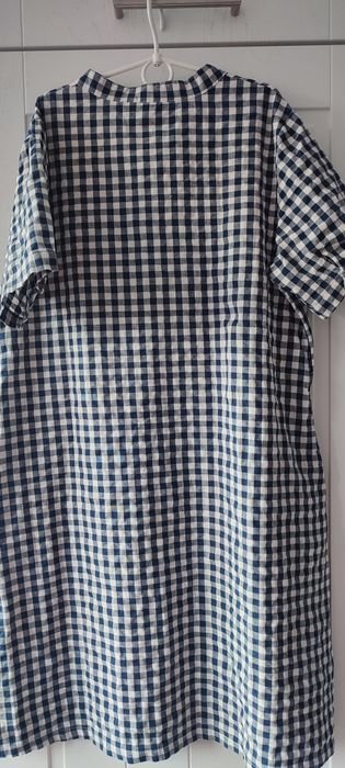 Женское Платье Синее Хлопок