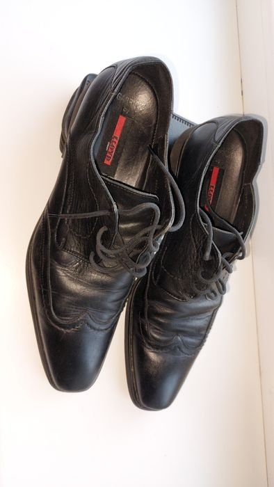 Men Lloyd Heels Black Leather 45