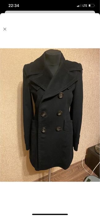 Женское Sportmax Max Mara Пальто Чёрное 34