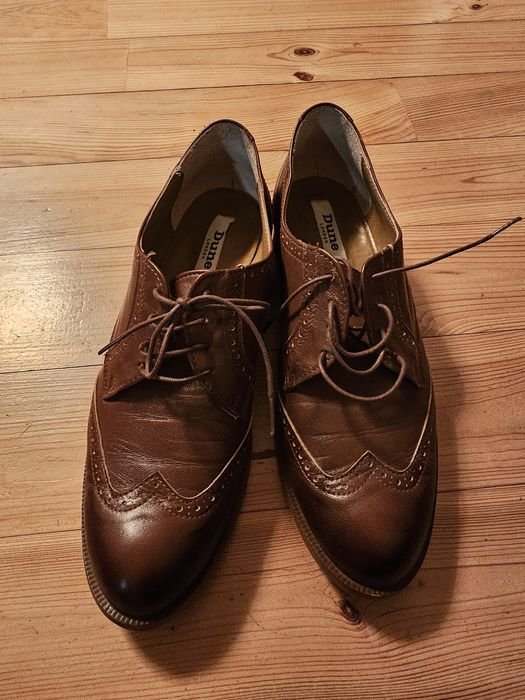 Women Dune London Heels Brown Leather 41