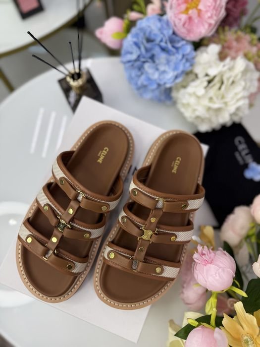 Femme Celine Sandales Marron 37