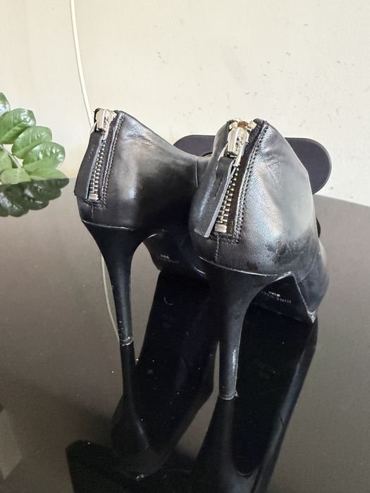 Femme Nine West Bottes Noires Cuir 37