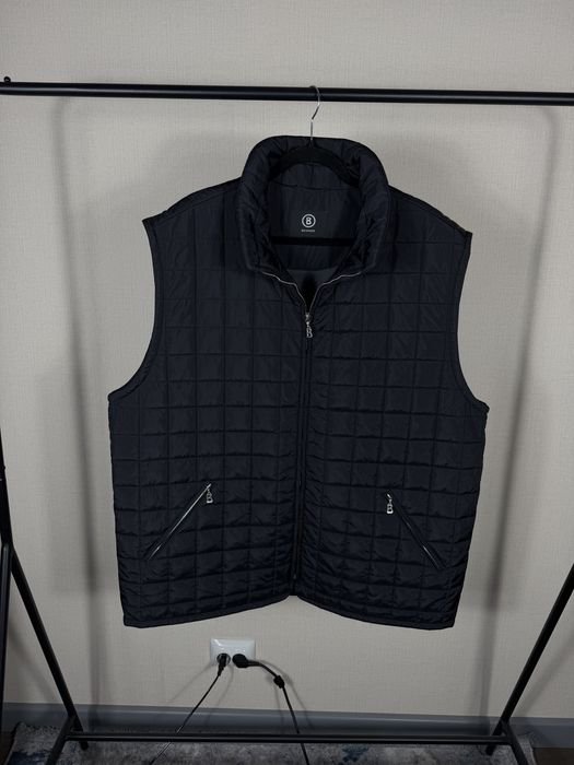Homme Bogner Gilet Noir Nylon 46