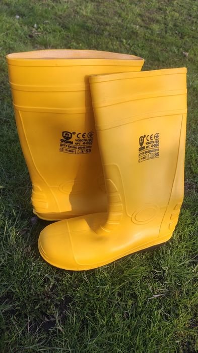 Herren Ozon Stiefel Gelb Gummi 44