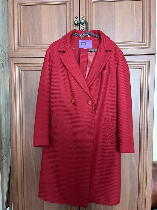 Damen Vivalon Mantel Rot Wolle 38