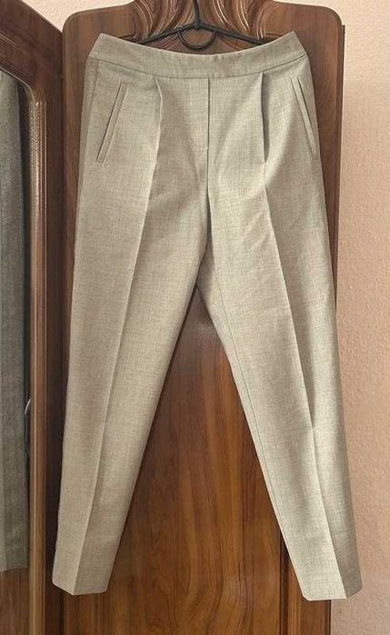 Femme Reiss Pantalon Beige Laine