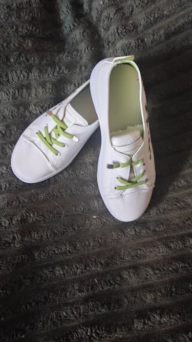 Женские Мокасины Белые Искусственная кожа 37