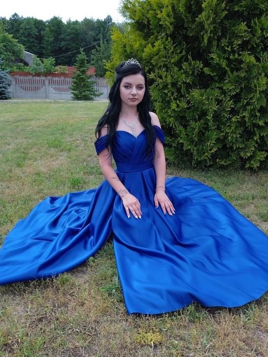 Женское Платье Тёмно-синее 36