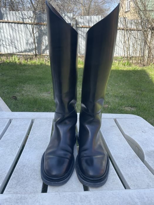 Женские JIL SANDER Чоботи Чёрные Кожа 37
