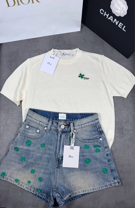 Женские Christian Dior Шорты Джинсовые S