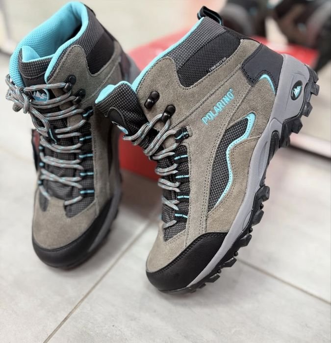 Uomo Polarino Stivali Grigio Suede 40