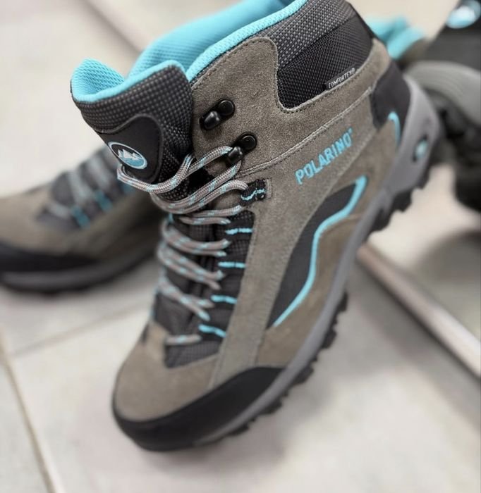 Uomo Polarino Stivali Grigio Suede 40