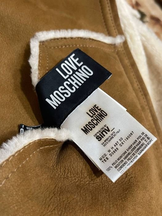 Women Moshino Jacket Brown Leather