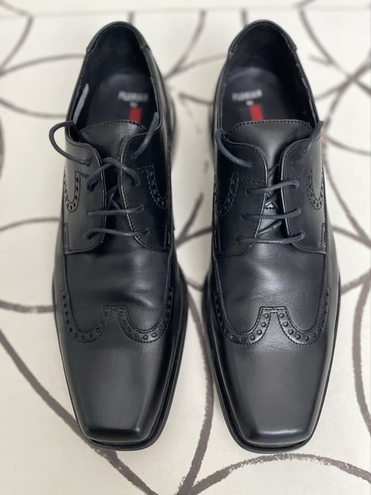 Herren Lloyd Absätze Schwarz Leder 43