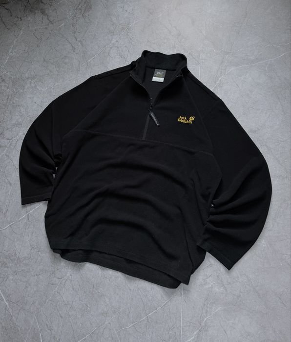 Мужской Jack Wolfskin Флиска Чёрный 40