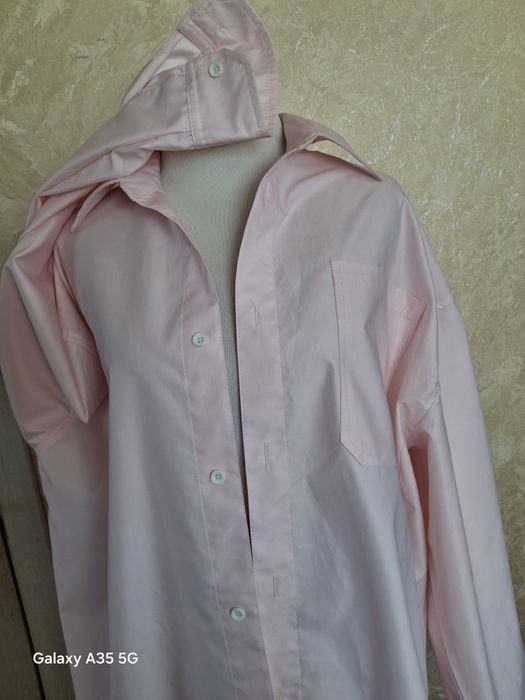 Мужская Рубашка Розовая Другой Материал 40