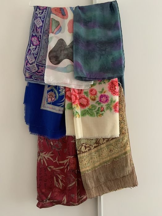 Унисекс Шарф Шёлк 85x85