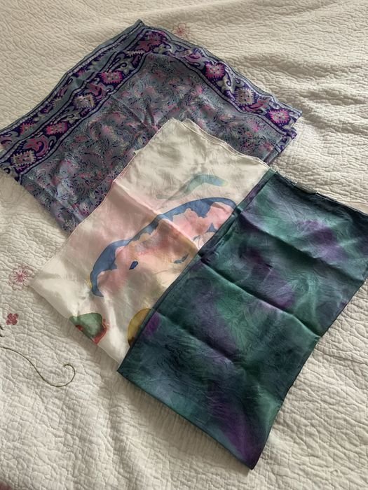 Unisex Schal Seide 85x85