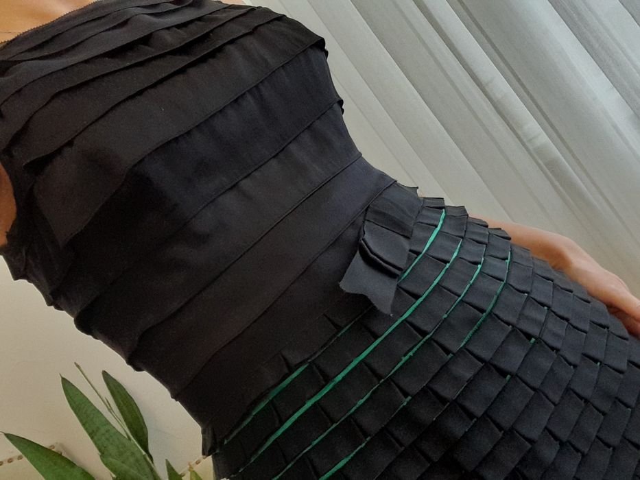Damen Victoria's Secret Kleid Schwarz Seide 36