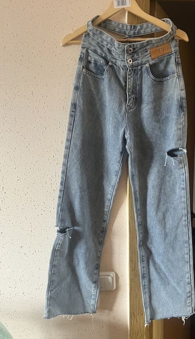Femme Loewe Jeans Gris Denim 38