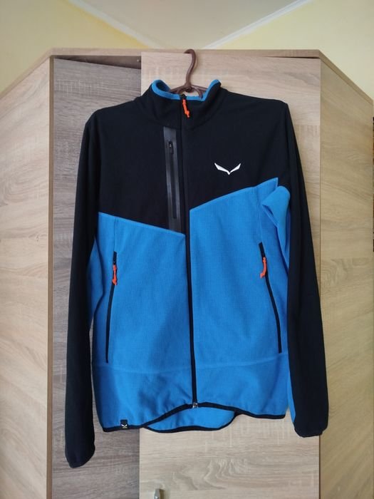 Uomo Salewa Felpa Pile Zip Nera 38