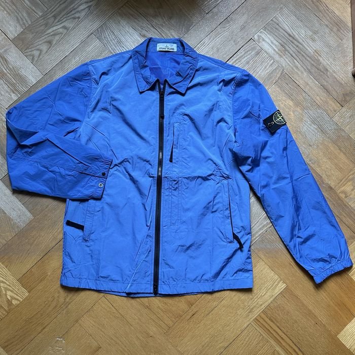 Herren Stone Island Windjacke Marineblau Nylon 42