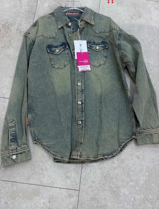 Женская Acne Studios Джинсовая Рубашка Голубая 38