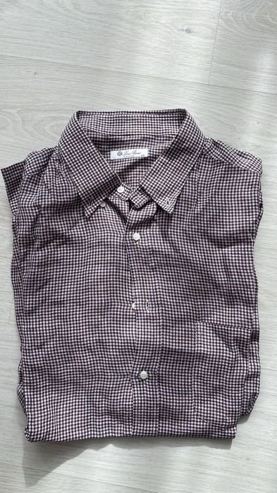 Мужской Loro Piana Рубашка Бежевый Другой материал