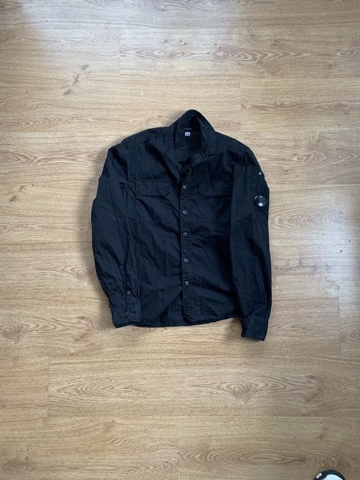 Herren C.p Company Hemd Schwarz 38