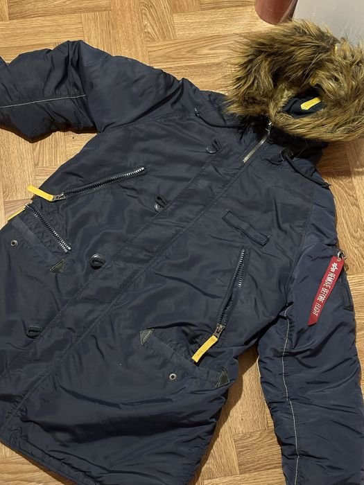 Men Alpha Industries Parka Navy 40