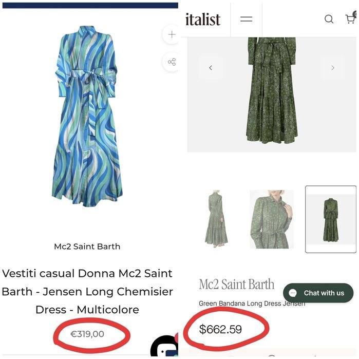 Donna MC2 Saint Barth Abito Multicolore Cotone 36