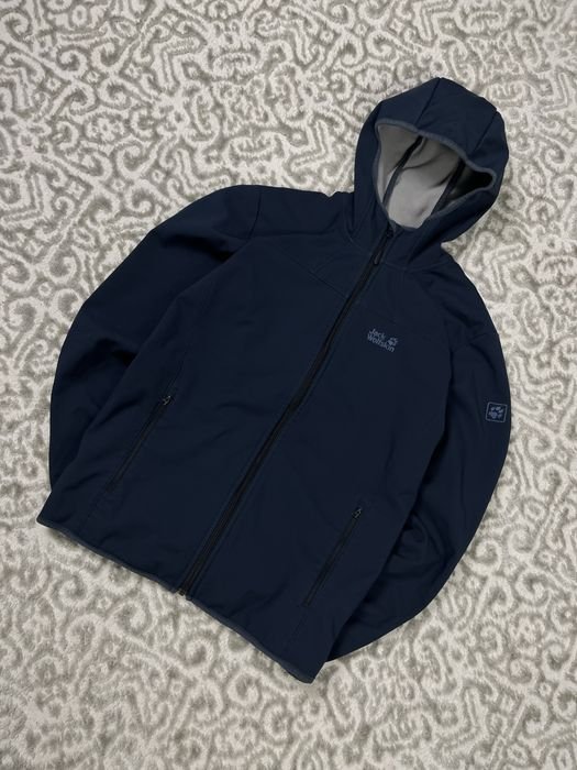 Herren Jack Wolfskin Softshell Marineblau 40