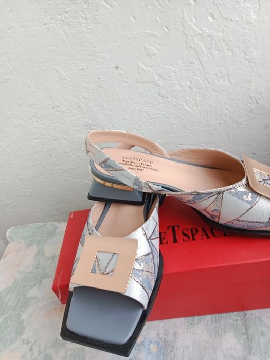 Женские Босоножки Різнокольоровий Шкірзам 38