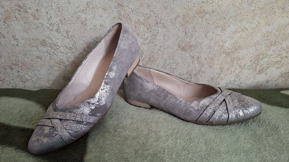 Donna Gabor Tacchi Grigio Pelle 36