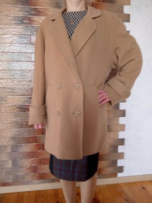 Femme Manteau Beige Cachemire 38