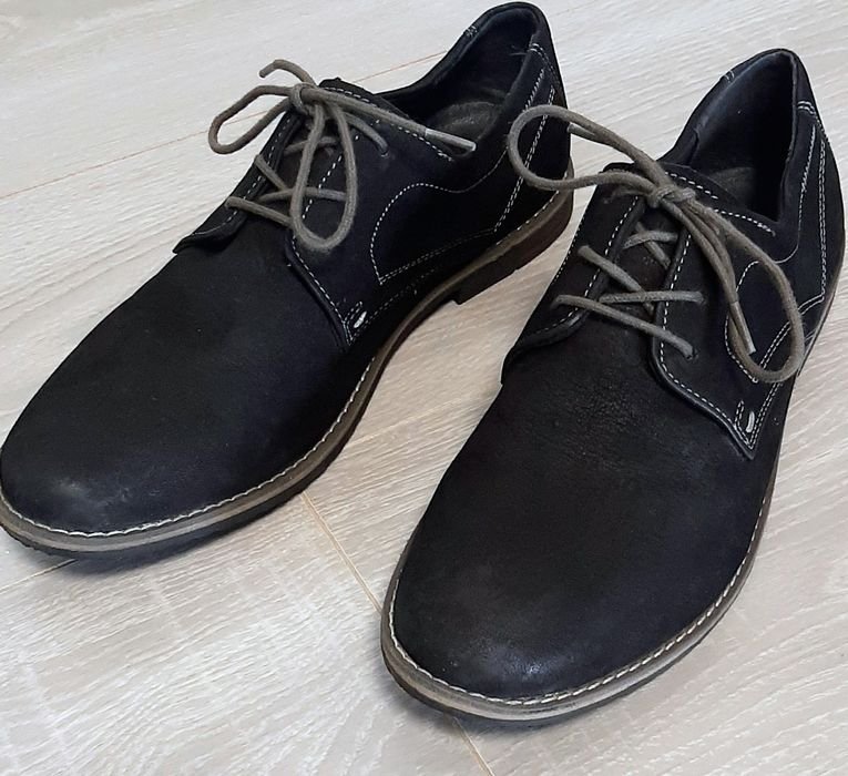 Мужские Lasocki Туфли Чёрные Кожа