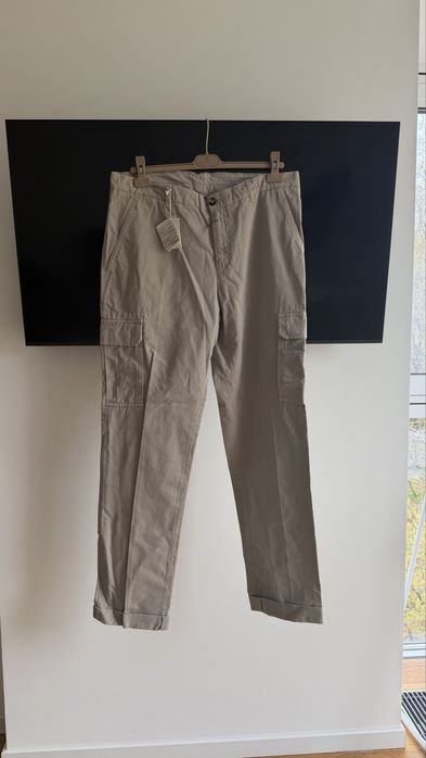 Мужские Brunello Cucinelli Брюки Бежевые 36-38