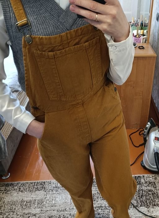 Женский Комбинизон Коричневый Джинс 38