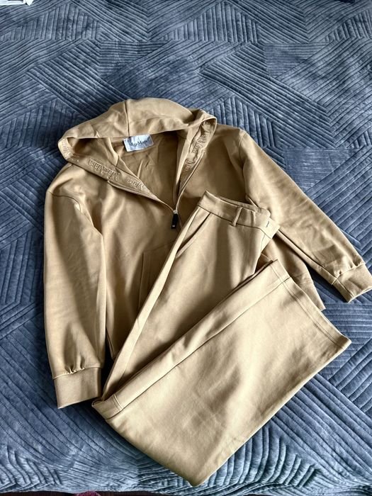 Femme Max Mara Costume Beige Coton 38