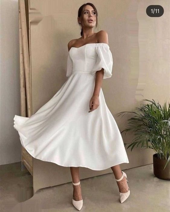 Женское Платье Белое 40