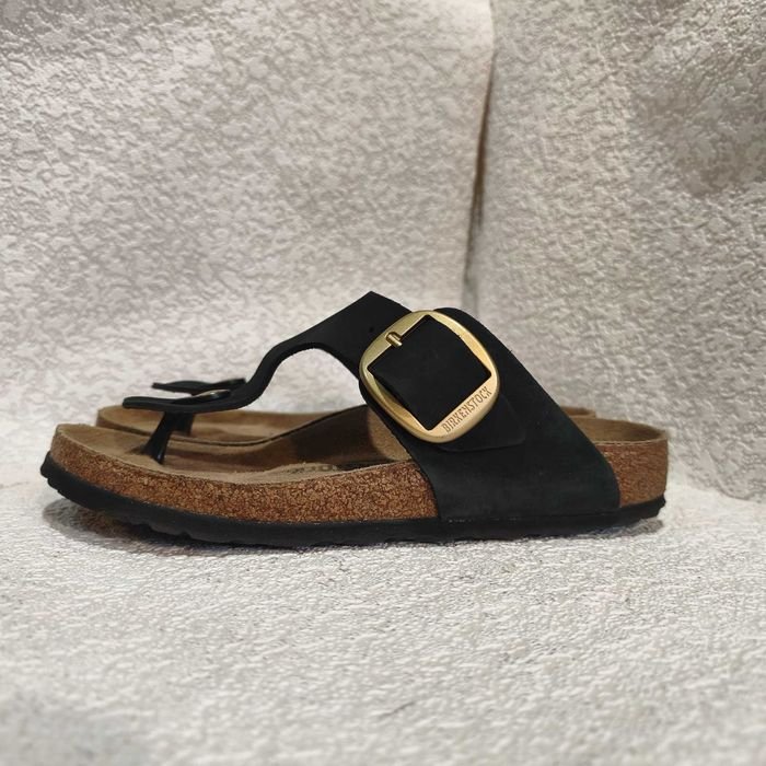 Women Birkenstock Slippers Black Nubuck 39