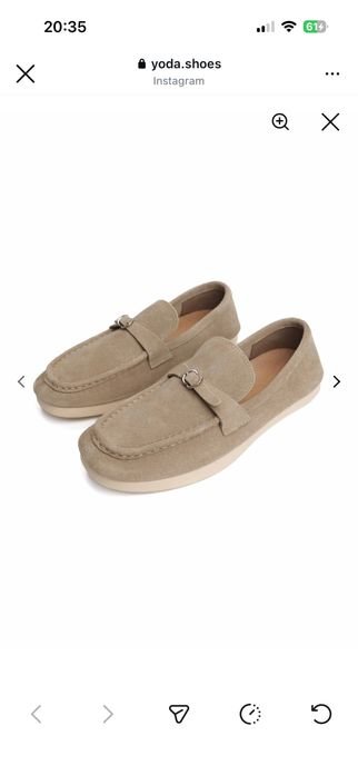 Women Loafers Beige Suede 41