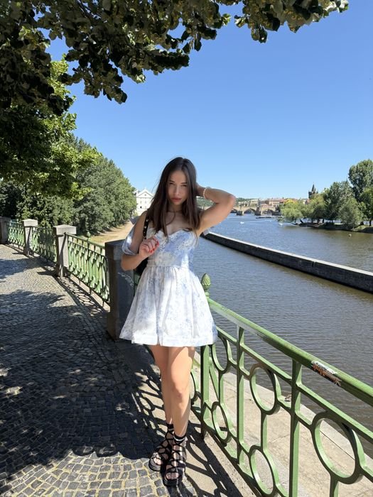 Donna Cher17 Abito Blu Navy Altro Materiale 36