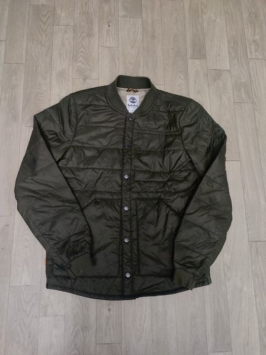 Мужской Timberland Бомбер Зелёный Плащевка 36