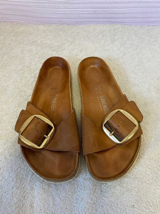 Damen Birkenstock Madrid Big Buckle Braun